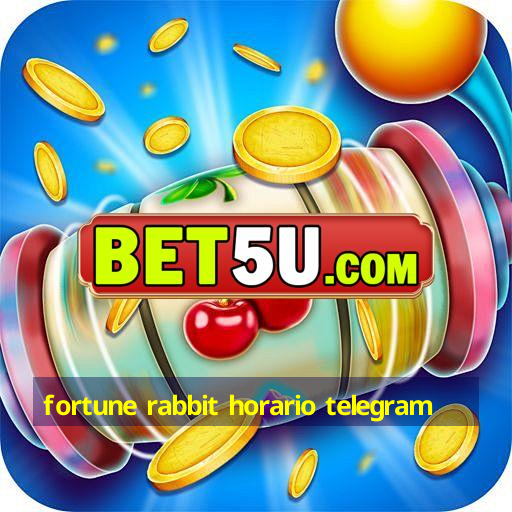 fortune rabbit horario telegram